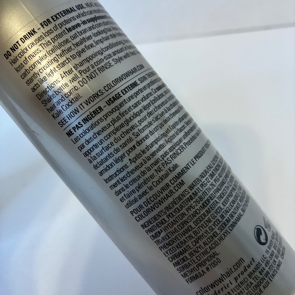 Wow Color Carb Cocktail Bionic Tonic Thickener Fine Hair 6.7oz 200ml New 2pk - Picture 12 of 14